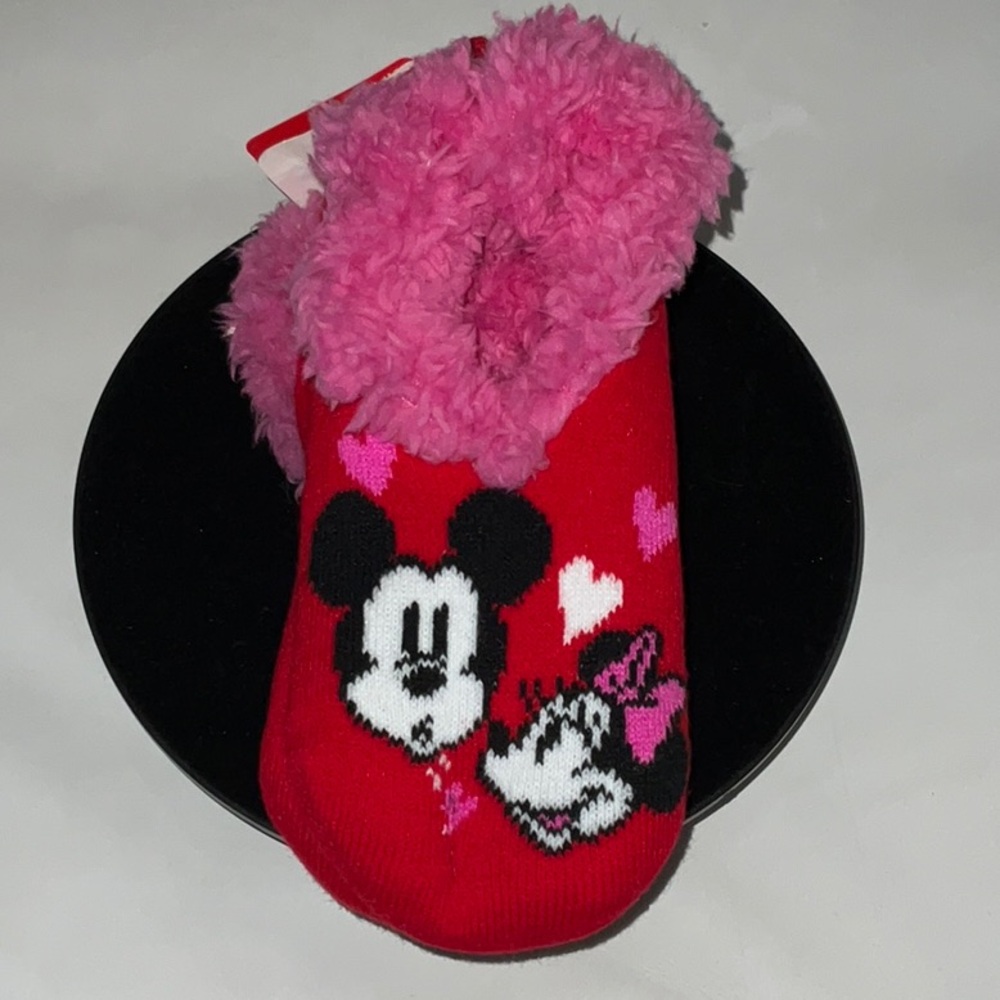 NWT Disney Mickey & Minnie Mouse Slipper Socks
